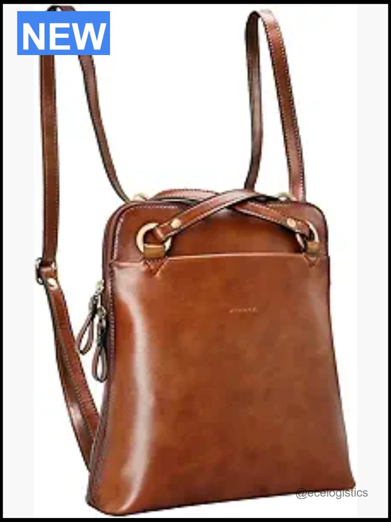 Convertible Leather Backpack Purse For Women Small Shoulder Bag